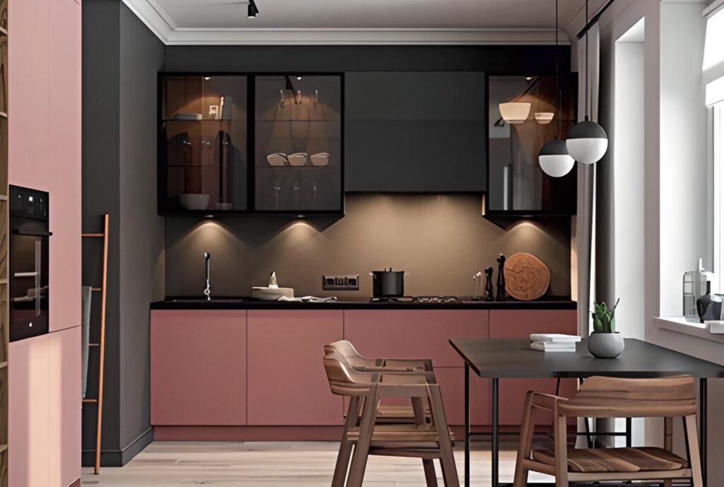 Топ-10 лучших цветов для кухни, которые будут актуальны в 2023 году 9 pink kitchen